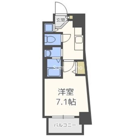 アスヴェル大阪城WESTIIの物件間取画像